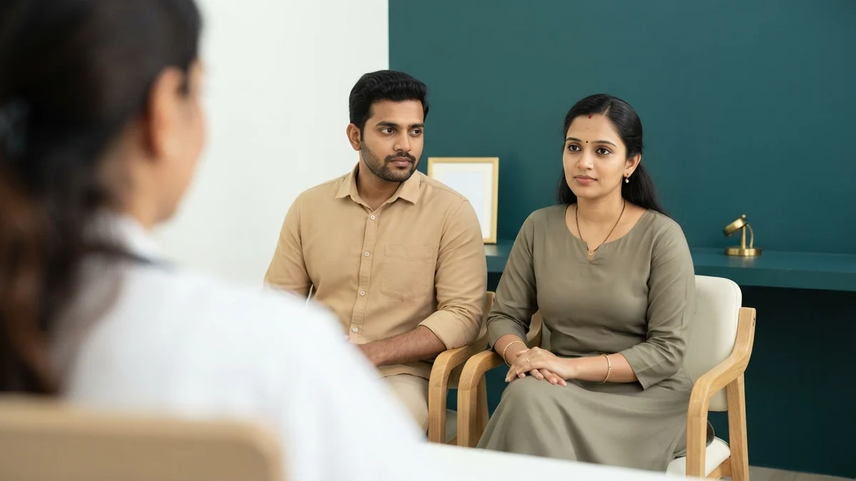 A couple discussing Clomiphene Citrate Ovulation Induction with a fertility specialist at Yaal Fertility Centre