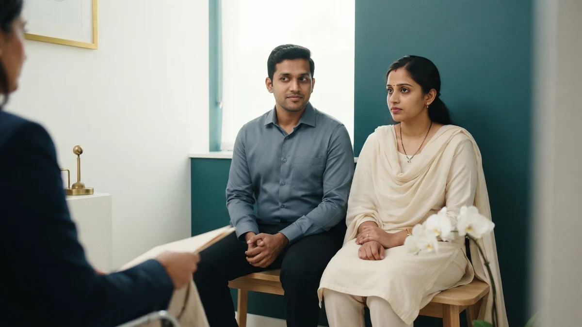 A couple discussing Embryo Transfer Success Rate with a fertility specialist at Yaal Fertility Centre