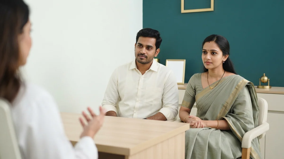 A couple discussing Hydrosalpinx and IVF with a fertility specialist at Yaal Fertility Centre