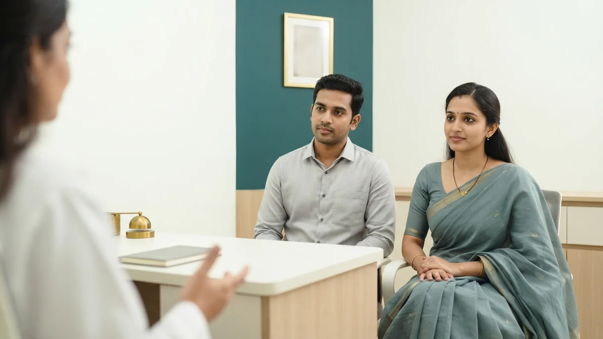 A couple discussing ICSI vs IVF with a fertility specialist at Yaal Fertility Centre
