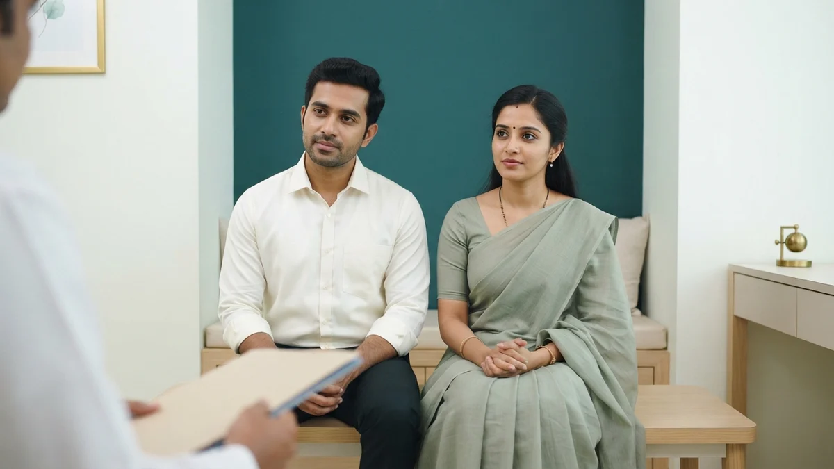 A couple discussing IVF Process Step by Step with a fertility specialist at Yaal Fertility Centre
