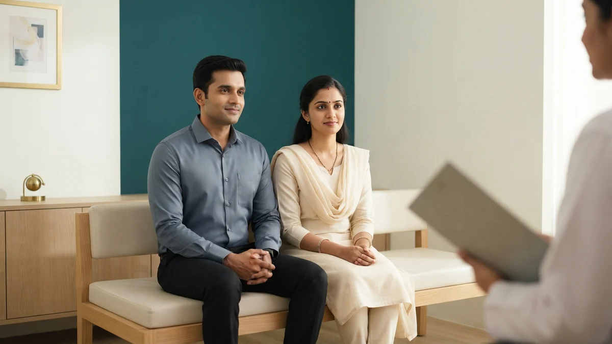 A couple discussing IVF Success Rate with a fertility specialist at Yaal Fertility Centre