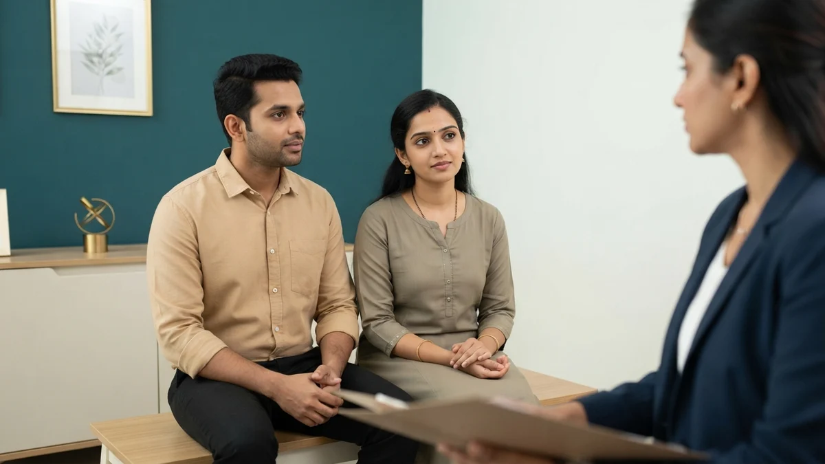 A couple discussing Premature Ovarian Failure & Fertility with a fertility specialist at Yaal Fertility Centre