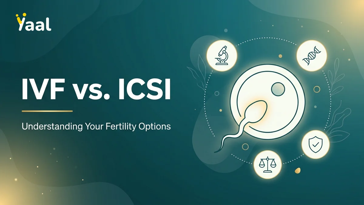 ICSI vs IVF comparison illustration
