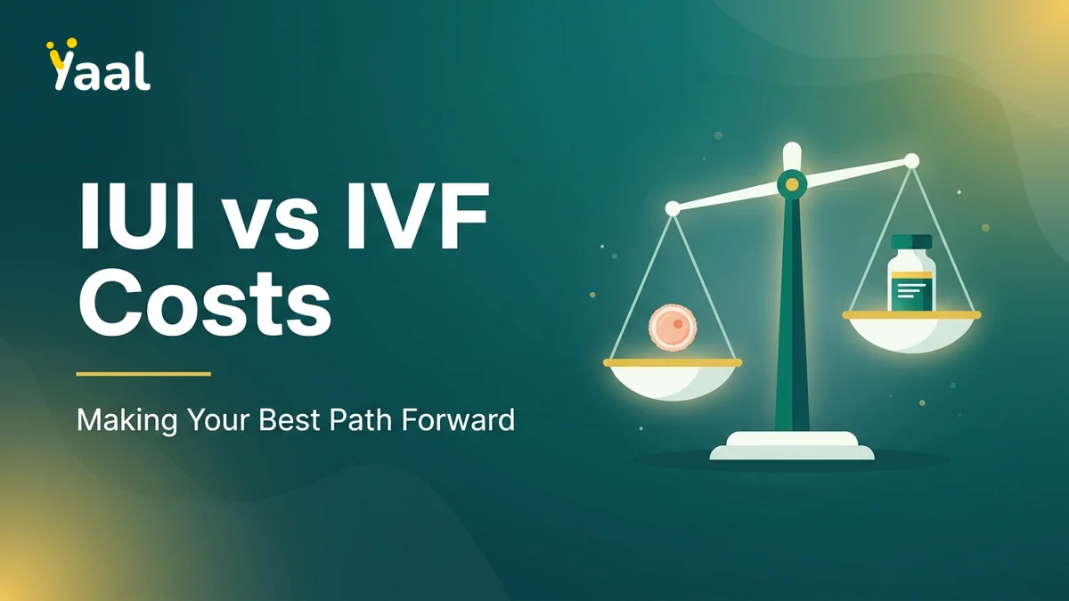 IUI vs IVF cost comparison illustration