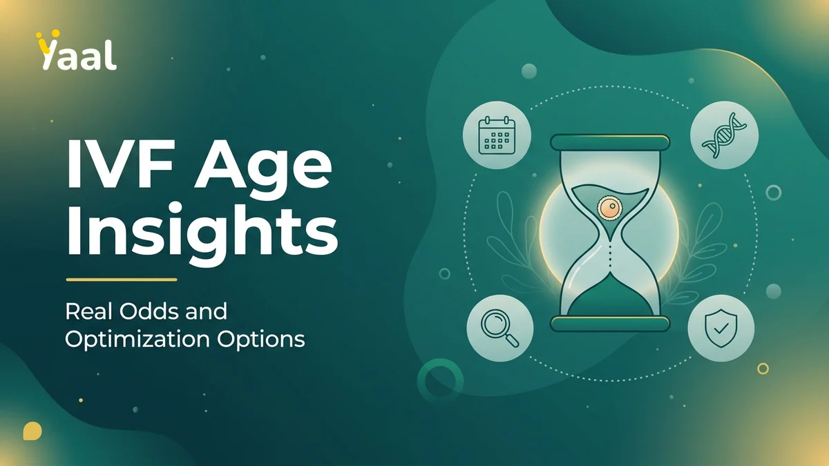 IVF success rate by age illustration comparing 20s, 30s, and 40s