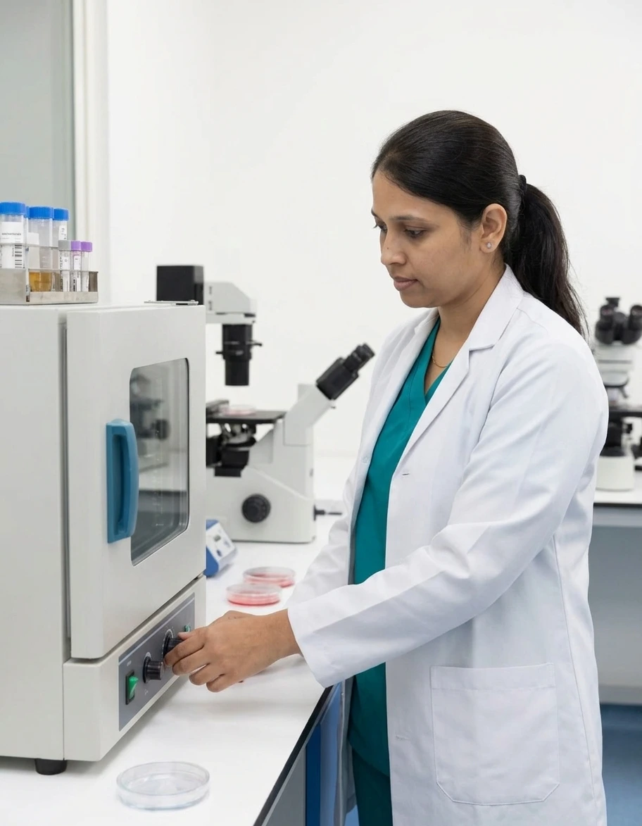 IVF and embryology lab at Yaal Fertility Centre, Kilpauk