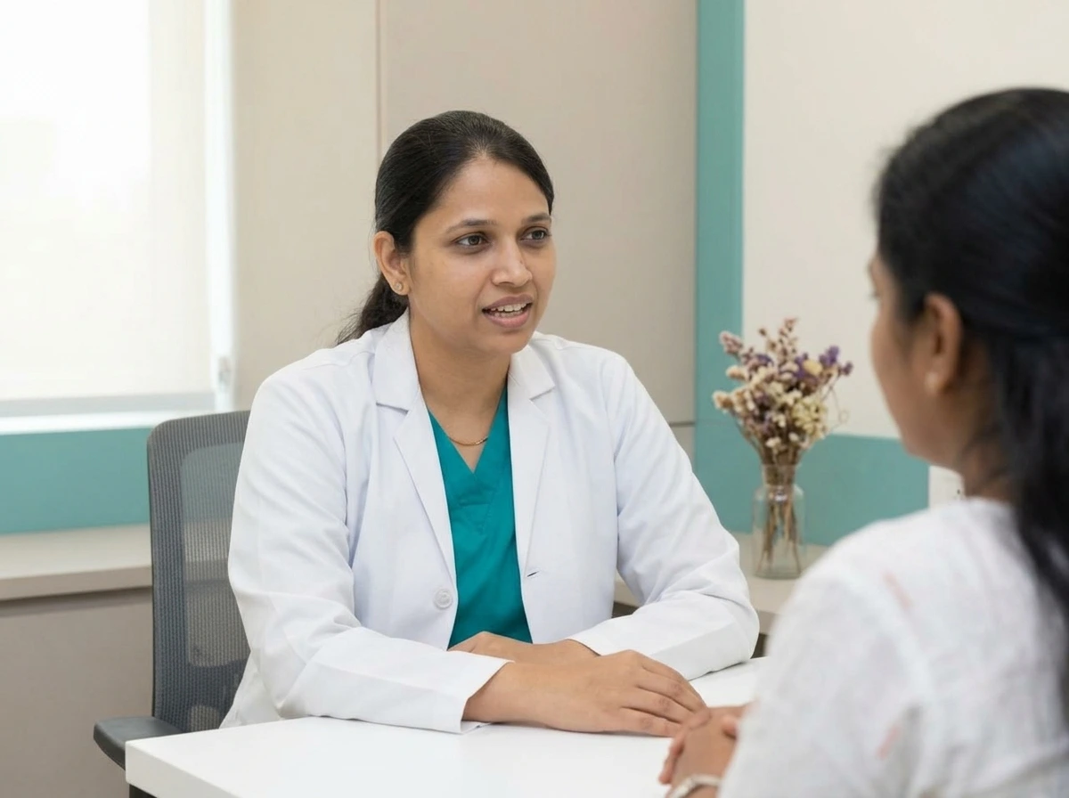Consultation room at Yaal Fertility Centre, Madipakkam