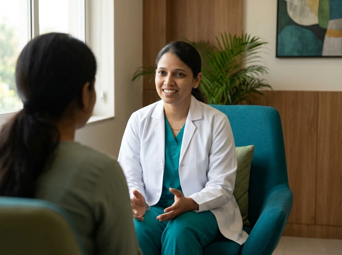 Counselling room at Yaal Fertility Centre, Mylapore