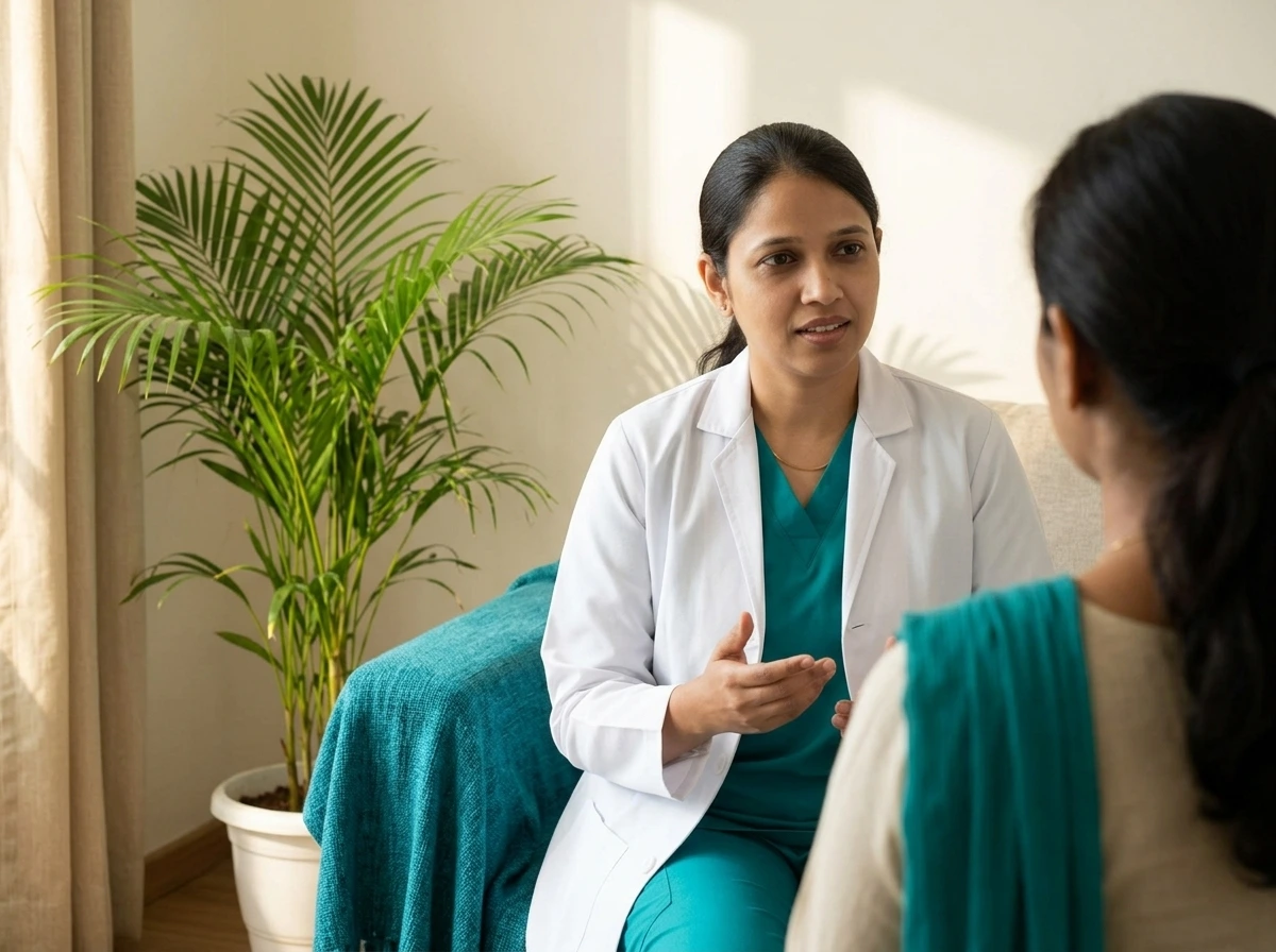 Counselling room at Yaal Fertility Centre, Thiruvanmiyur