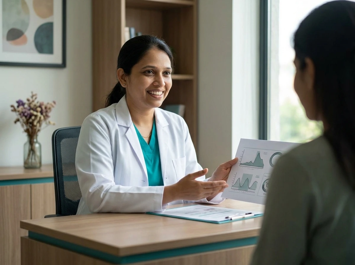 Consultation room at Yaal Fertility Centre, Velappanchavadi
